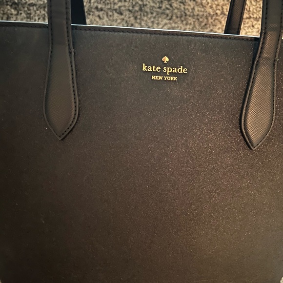 Kate spade ♠️ black shimmer tote - Picture 3 of 8